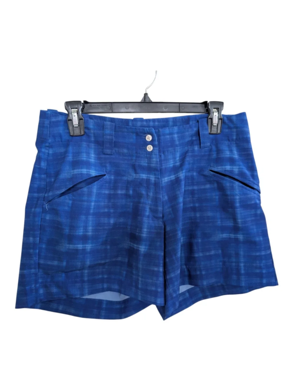 Nike Golf Short Womens 6 Hazy Tie Dye Blue Stretch Dri Fit Performance Chino